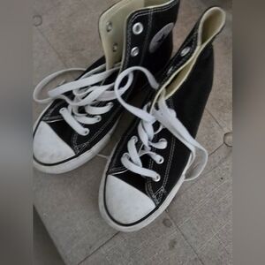 Converse Cream High-Top Sneakers
